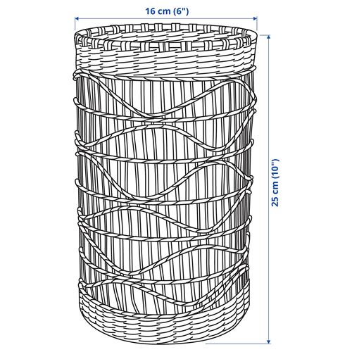 IKEA - SLIPPRIG, mumluk, bej, 25 cm