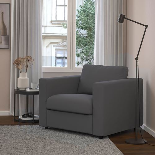 IKEA - VIMLE, armchair, hallarp grey