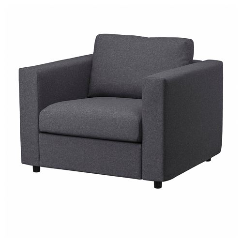 IKEA - VIMLE, armchair, Gunnared medium grey