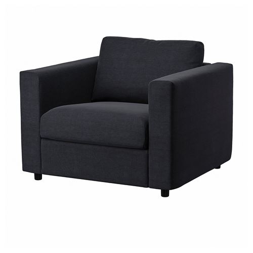 IKEA - VIMLE, armchair, saxemara blue/black