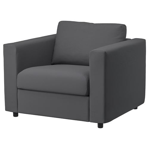 IKEA - VIMLE, armchair, hallarp grey