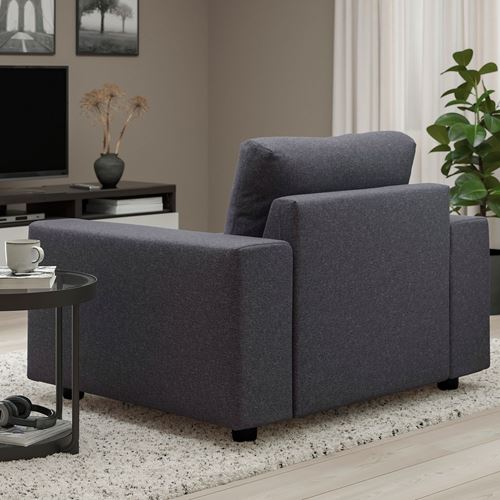 IKEA - VIMLE, armchair, Gunnared medium grey