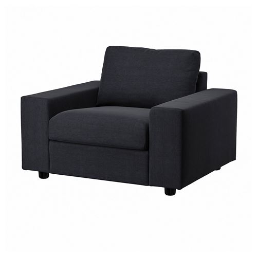 IKEA - VIMLE, armchair, saxemara blue/black