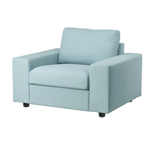 IKEA - VIMLE, armchair, saxemara light blue