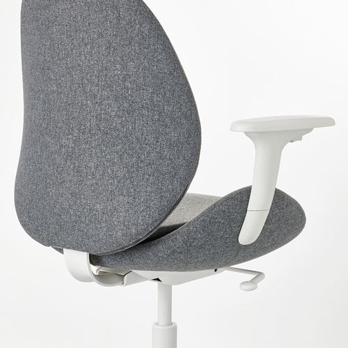 IKEA - HATTEFJALL, office chair, Gunnared medium grey