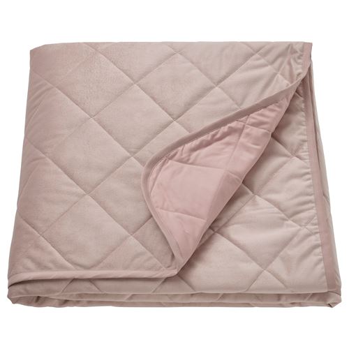 IKEA - MJUKPLISTER, bedspread/blanket, light pink, 160x250 cm