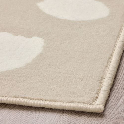 IKEA - BOGENSE, large rug, beige, 133x195 cm