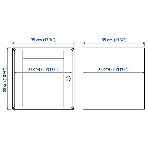 IKEA - VALJARE, duvar dolabı, çam, 35x35x35 cm