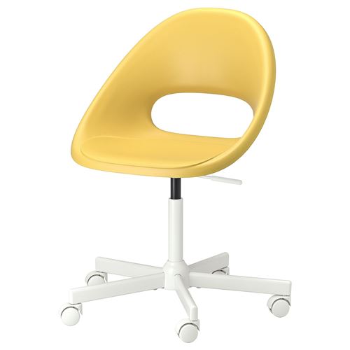 IKEA - ELDBERGET/MALSKAR, office chair, yellow-white