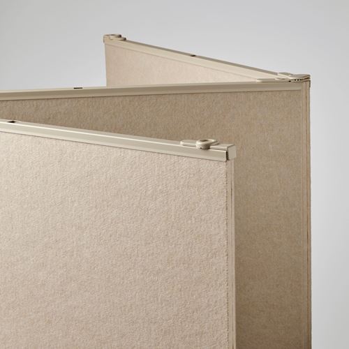 IKEA - VARHAUG, room divider, beige, 242x157 cm