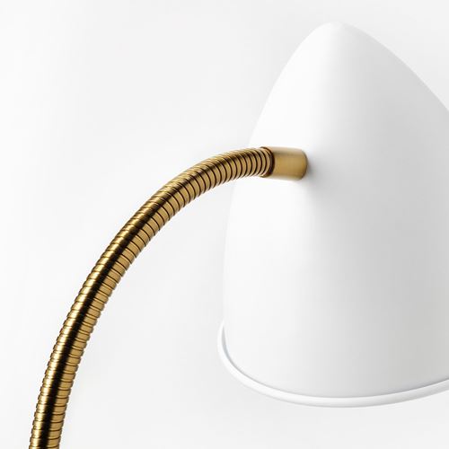 IKEA - ISNALEN, LED work lamp, brass-white