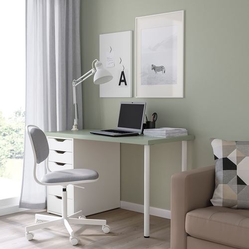 IKEA - LAGKAPTEN, desk table top, light green, 120x60 cm