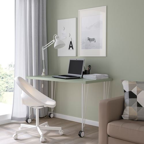 IKEA - KRILLE, desk leg, white, 70 cm