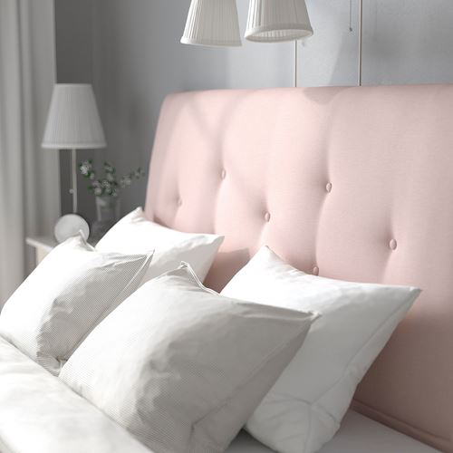 IKEA - IDANAS, double bed, pink, 140x200 cm