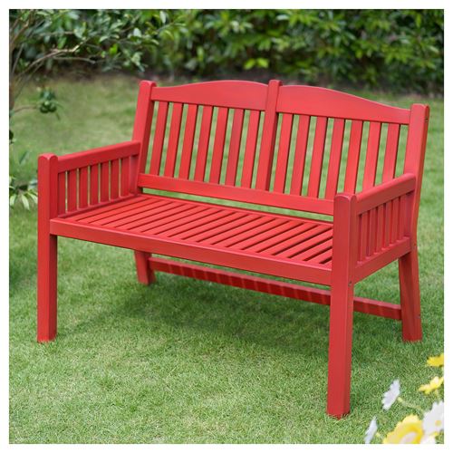 IKEA - PARONHOLMEN, garden bank, red, 111x70x83 cm