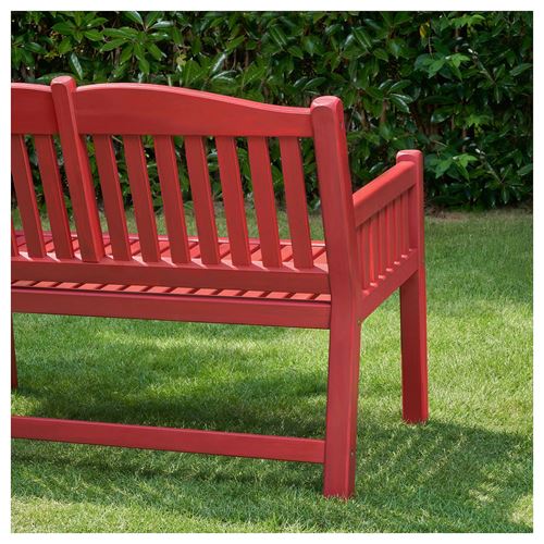 IKEA - PARONHOLMEN, garden bank, red, 111x70x83 cm