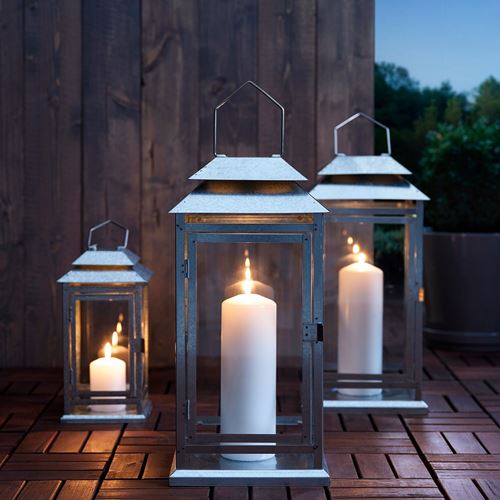 IKEA - BEFASTA, lantern, galvanised, 44 cm