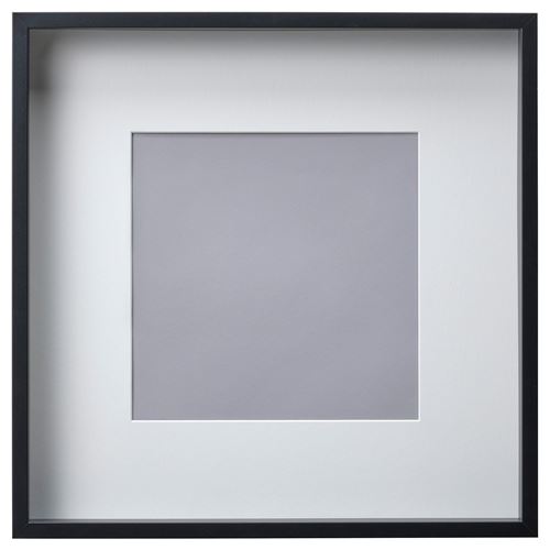 IKEA - SANNAHED, black frame, black, 50x50 cm