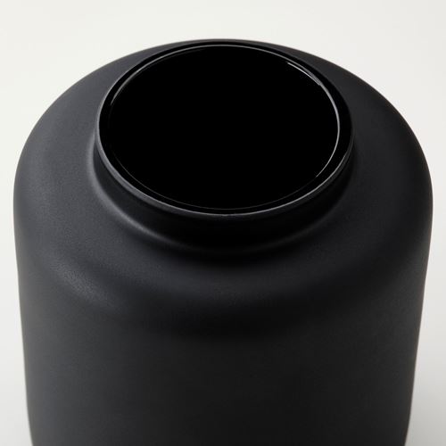IKEA - KONSTFULL, cam vazo, siyah, 10 cm