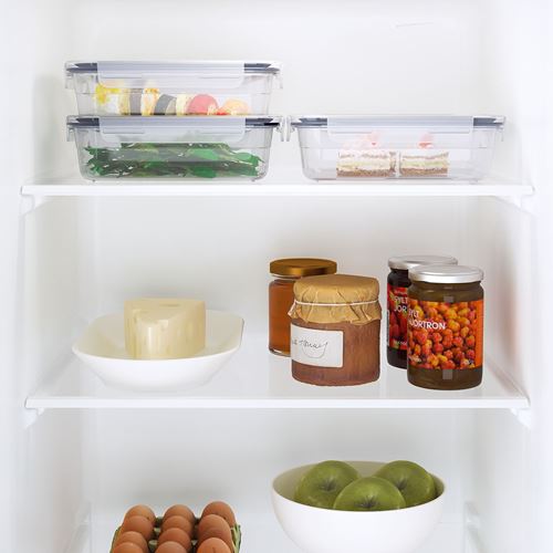 IKEA - IKEA 365+, plastic food container set, transparent, 1,0 l