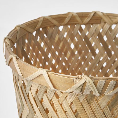 IKEA - KLYNNON, bamboo plant pot, bamboo, 12 cm