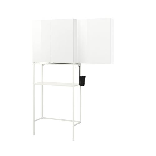 çamaşır odası ve banyo için raf kombinasyonu