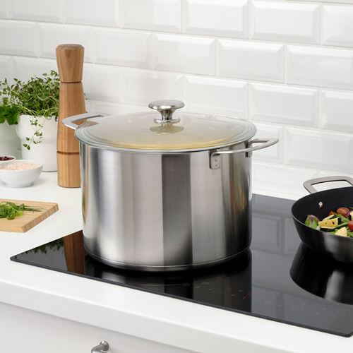 IKEA - HEMKOMST, steel pot, stainless steel, 10 l