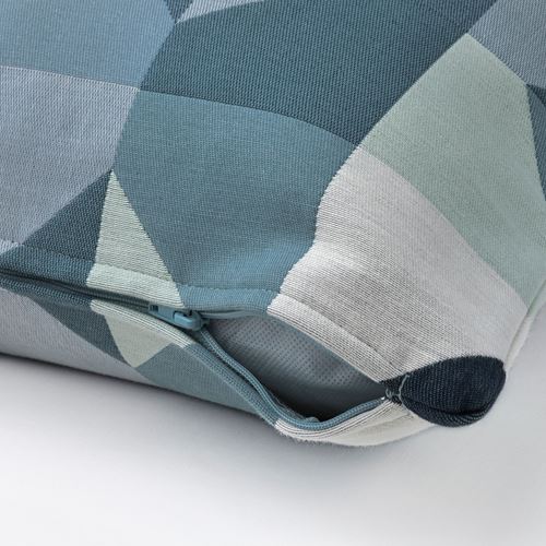 IKEA - SVARTHÖ, kırlent kılıfı, yeşil-mavi, 50x50 cm