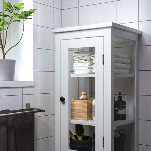 IKEA - HEMNES, banyo boy dolabı, beyaz, 42x38x131 cm