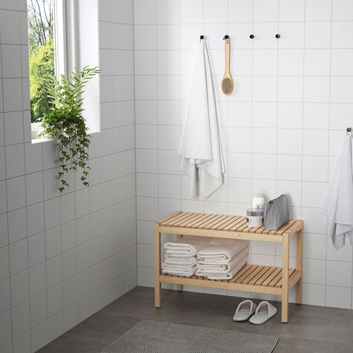 IKEA - MOLGER, bank, huş, 79 cm