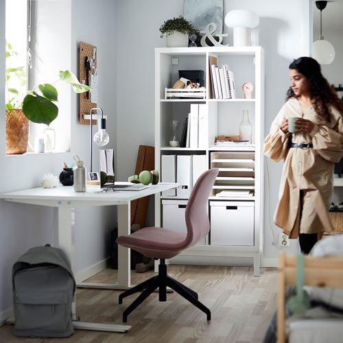 IKEA - KALLAX, Open Shelving Unit, white/white, 77x164 cm