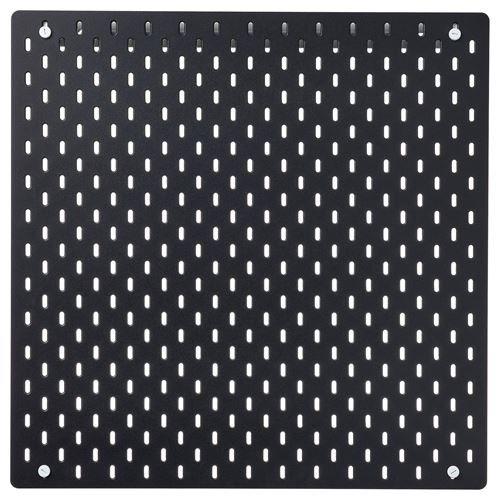 IKEA - SKADIS, pegboard, black, 56x56 cm