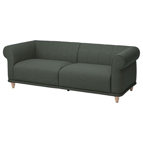 IKEA - VISKAFORS, 3-seat sofa, lejde grey-green