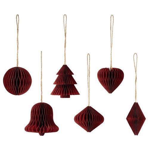 IKEA - VINTERFINT, tree ornament, red