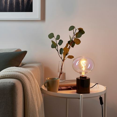 IKEA - MOLNART, LED bulb E27, Light colour: candle light (1800 Kelvin)