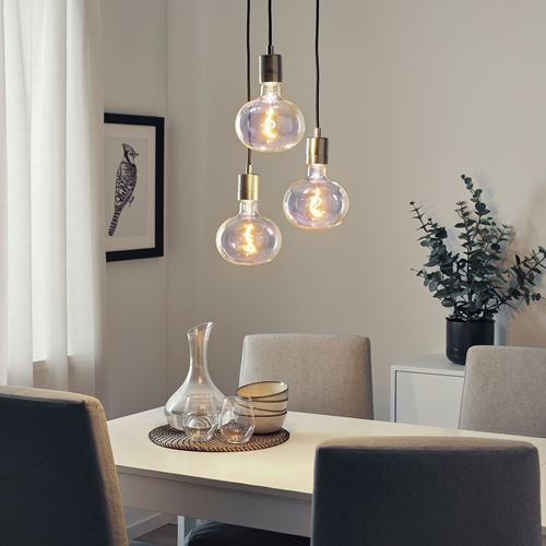 IKEA - MOLNART, LED bulb E27, Light colour: candle light (1800 Kelvin)