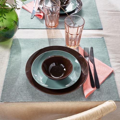 IKEA - SVARTSENAP, place mat, green/blue, 35x45 cm