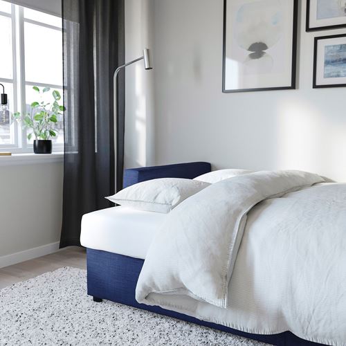 IKEA - FRIHETEN, 3-seat sofa-bed, skiftebo dark blue