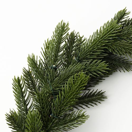 IKEA - STRALA, LED çelenk, yeşil, 35 cm