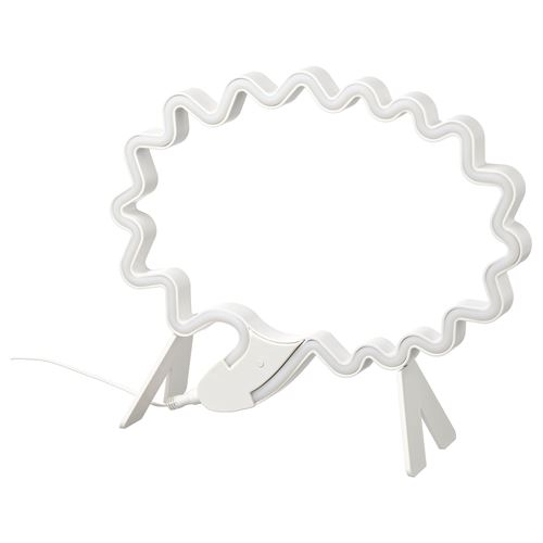 IKEA - SNÖDJUP, dekoratif aydınlatma, beyaz-çok renkli