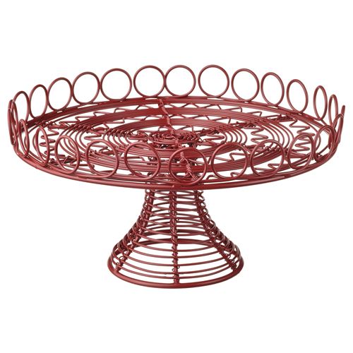 IKEA - VINTERFINT, cake stand, red, 25 cm