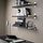 IKEA - BERGSHULT/GRANHULT, wall shelf combination, dark grey, 80x20 cm