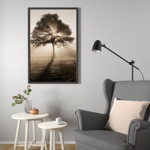 IKEA - BJÖRKSTA, çerçeveli resim, çok renkli, 78x118 cm