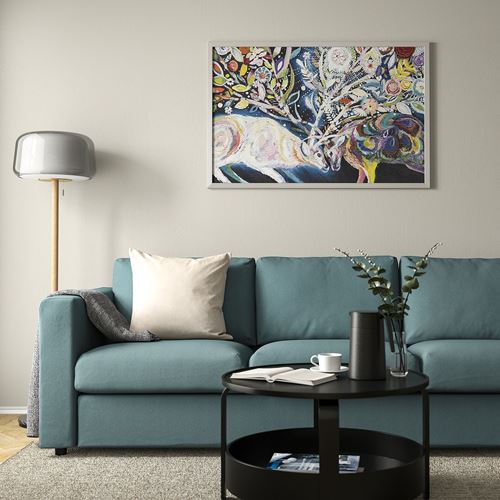 IKEA - BJÖRKSTA, çerçeveli resim, çok renkli, 118x78 cm