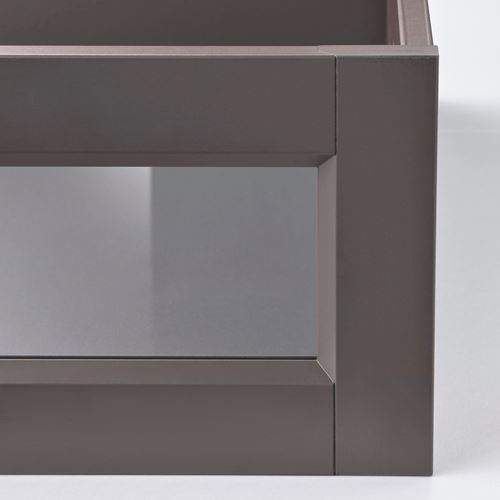 IKEA - KOMPLEMENT, drawer with framed glass front, dark grey, 50x58 cm