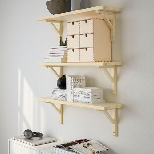 IKEA - TRANHULT/SANDSHULT, wall shelf combination, aspen, 80x20 cm