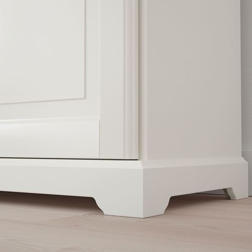 IKEA - LIATORP, kapaklı kitaplık, beyaz, 96x37x214 cm