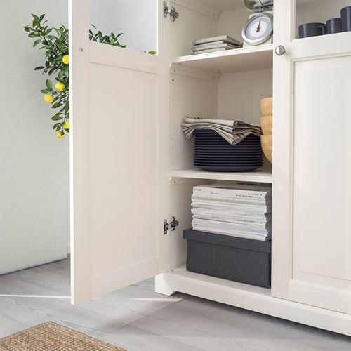 IKEA - LIATORP, kapaklı kitaplık, beyaz, 96x37x214 cm