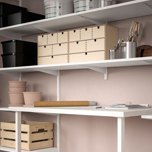 IKEA - BOAXEL/LAGKAPTEN, raf ünitesi, beyaz, 250x62x201 cm