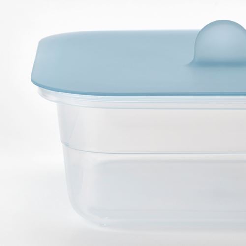 IKEA - IKEA 365+, plastic food container with lid, plastic-silicon, 750 ml